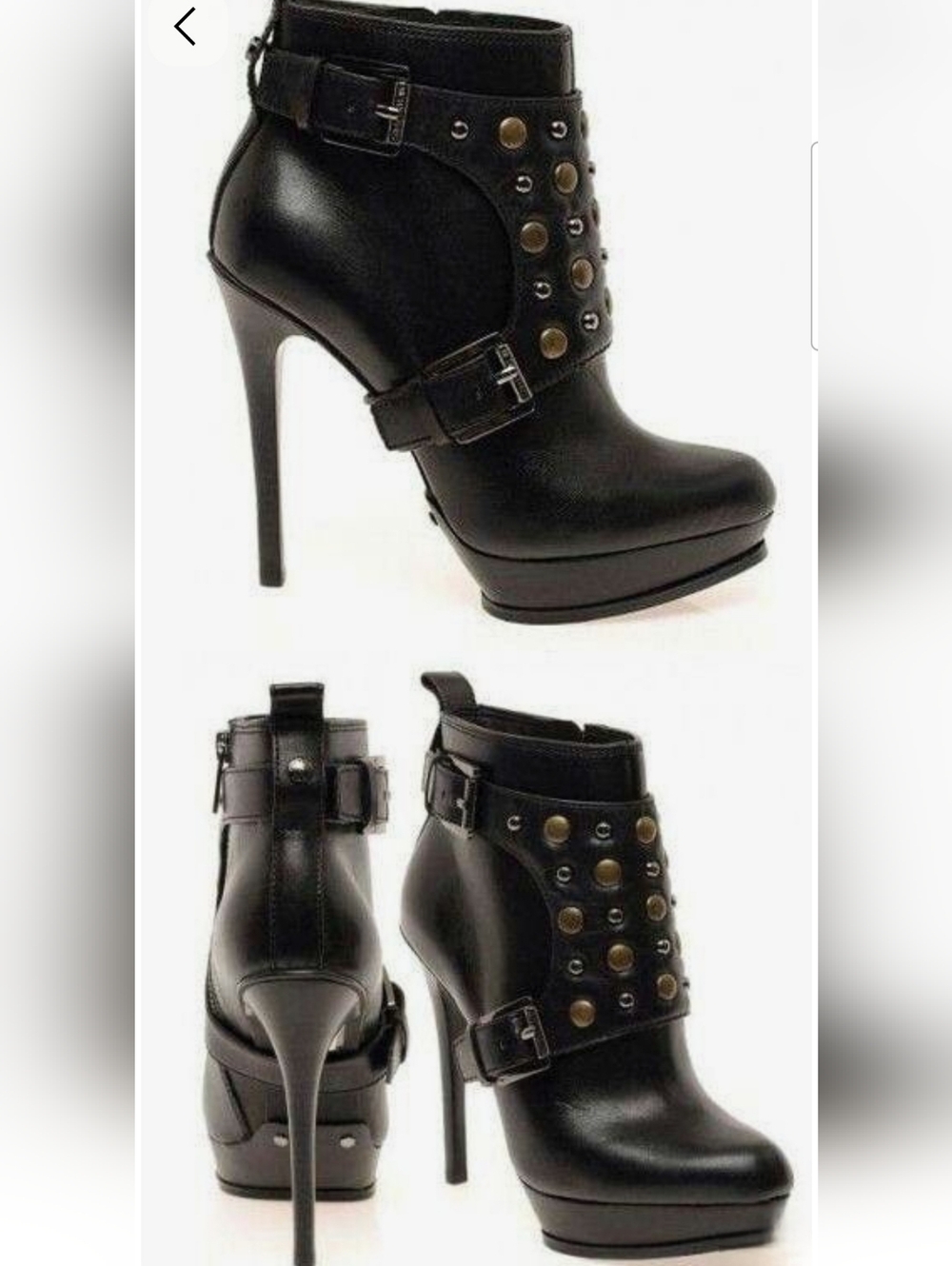 NWOT Michael Kors Black Studded Platform Stiletto Booties